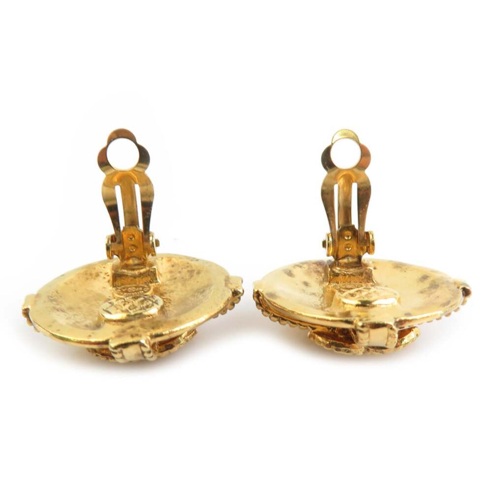 Chanel Cc Logo Clip-On Earrings Gold- #250194C65B - Picture 6 of 8